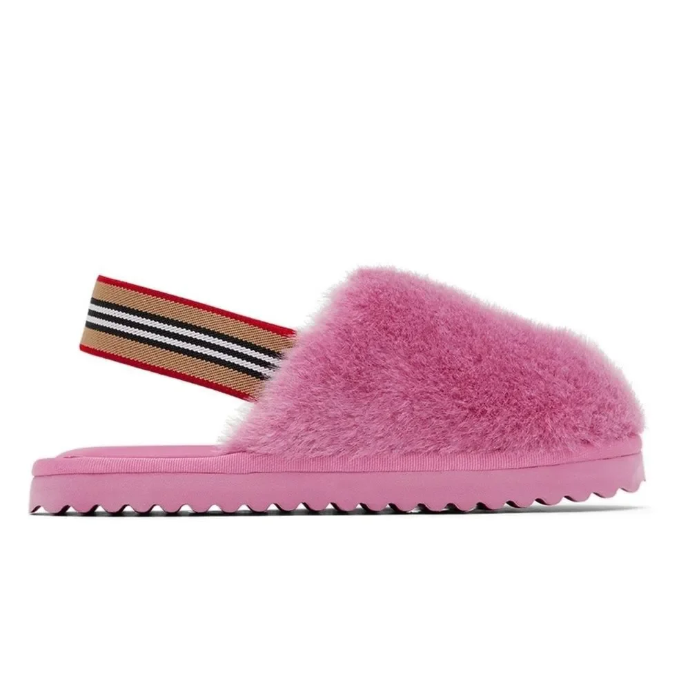 Burberry Kids Pink Litherton Sandals, Pink, New, Size 3